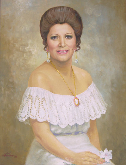 LILLY ANTEPARA ERAZO Oil Canvas Portrait