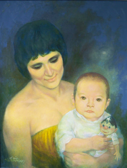 MERY Y SASKIA Oil Canvas Portrait