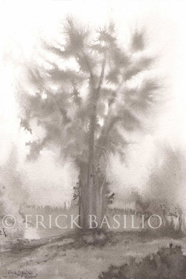 EL ESPIRITU DEL ARBOL(ERICK BASILIO) Ink Paper Landscaping