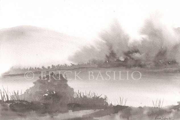 EL LAGO (ERICK BASILIO) Ink Paper Landscaping