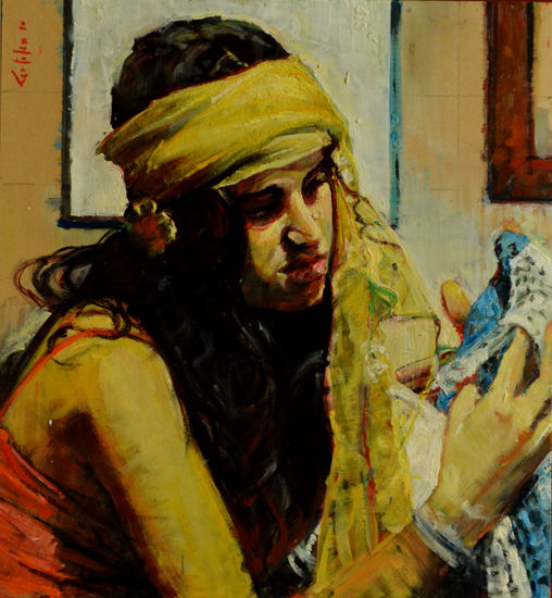 La Gitana ll Óleo Tabla Figura