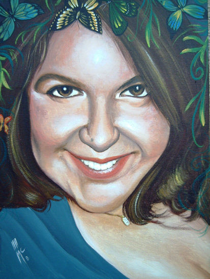 RETRATO DE JENNY MALDONADO Acrílico Lienzo Retrato