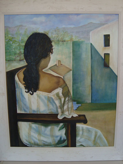 Dama contemplando...