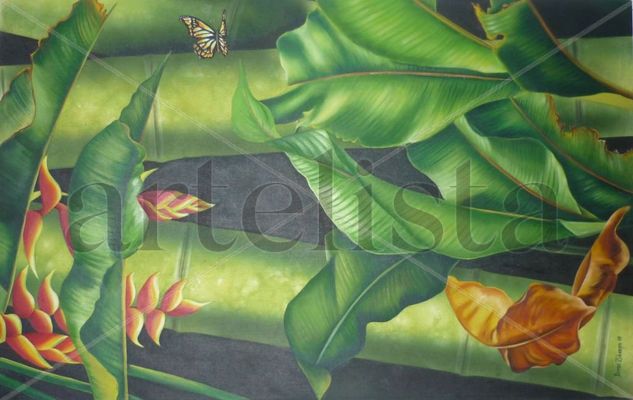 Guaduas en detalle 7 Oil Canvas Landscaping