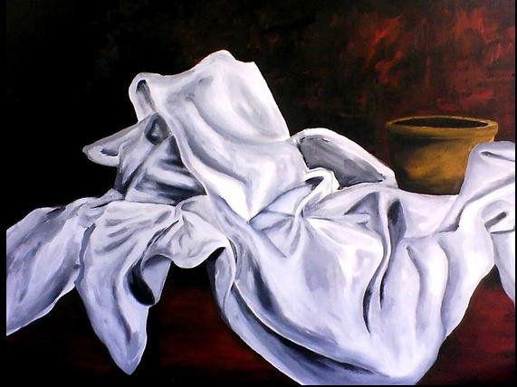 "Expresion del alma" Acrylic Canvas Still Life Paintings