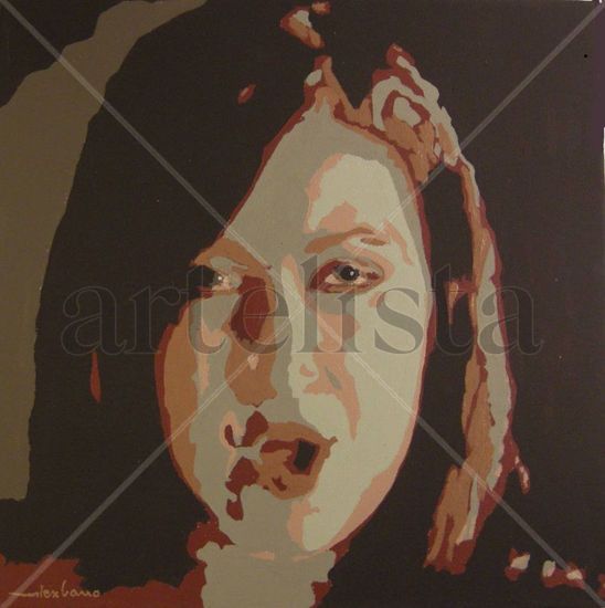 NIÑA PASTORI - Colección El Embrujo - Año 2010 Acrílico Lienzo Retrato