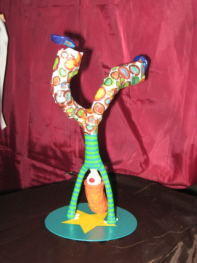payaso en vertical