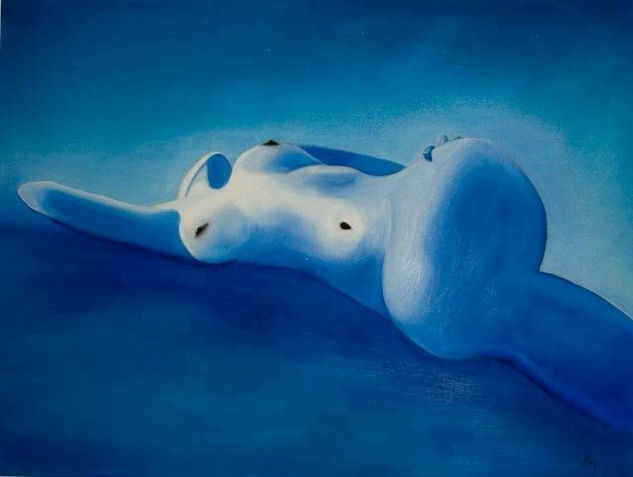 Feeling Blue Óleo Lienzo Desnudos