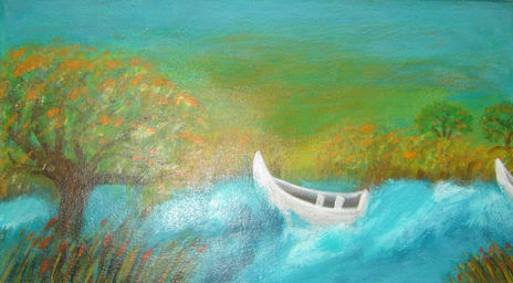Lago, 42x64cm....