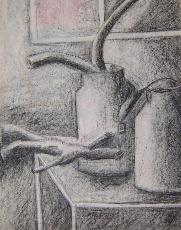 sótão. 64x48cm, carvão. 180€.