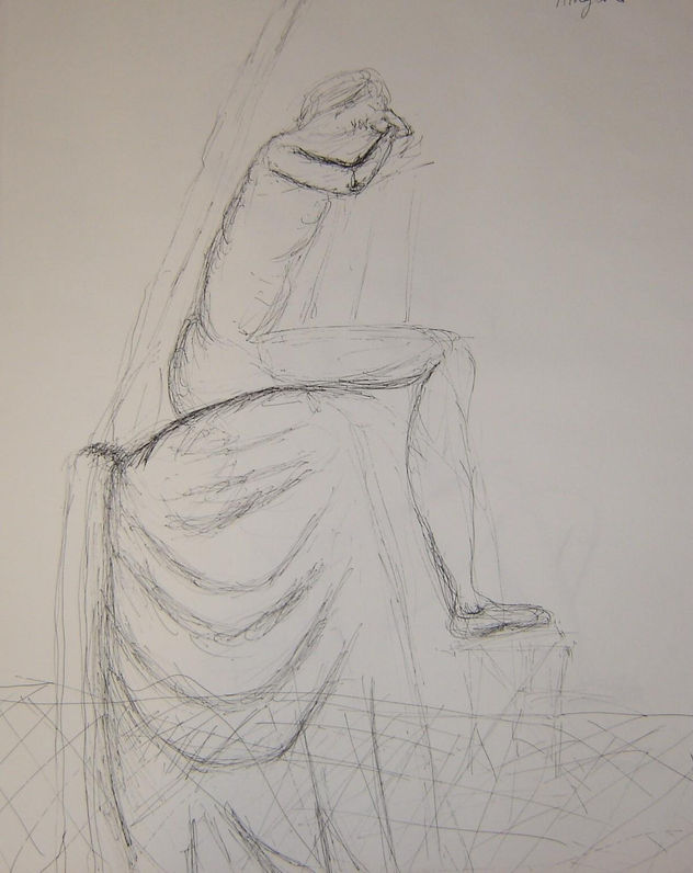 nu sentado. 48x64cm. 180€.