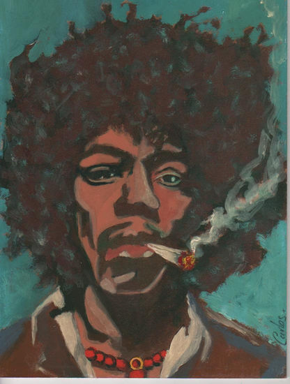 Jimi Hendrix Acrylic Panel Portrait