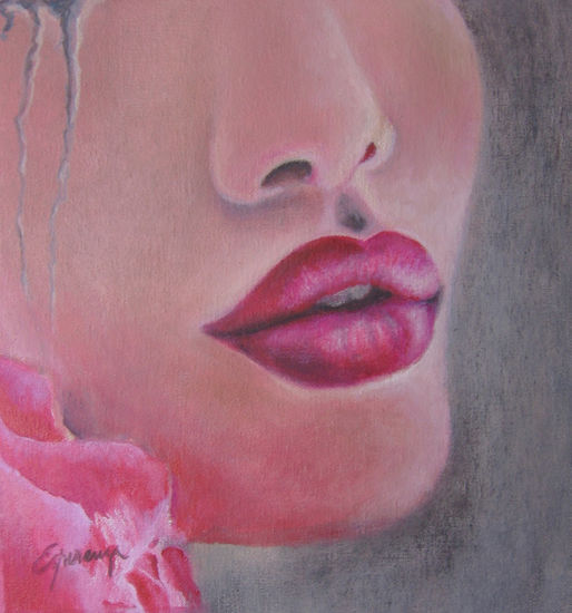 Lips III Oil Canvas Figure Painting