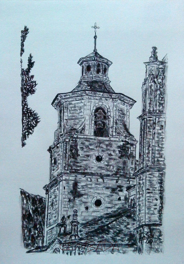 Detalle Colegiata de Santa María (Villafranca del Bierzo).