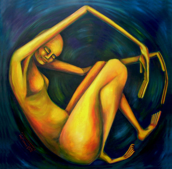 El Comienzo Oil Canvas Nude Paintings