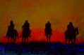 atardecer al galope