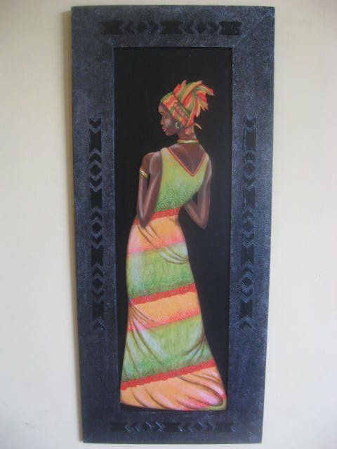 Silueta mujer africana 2