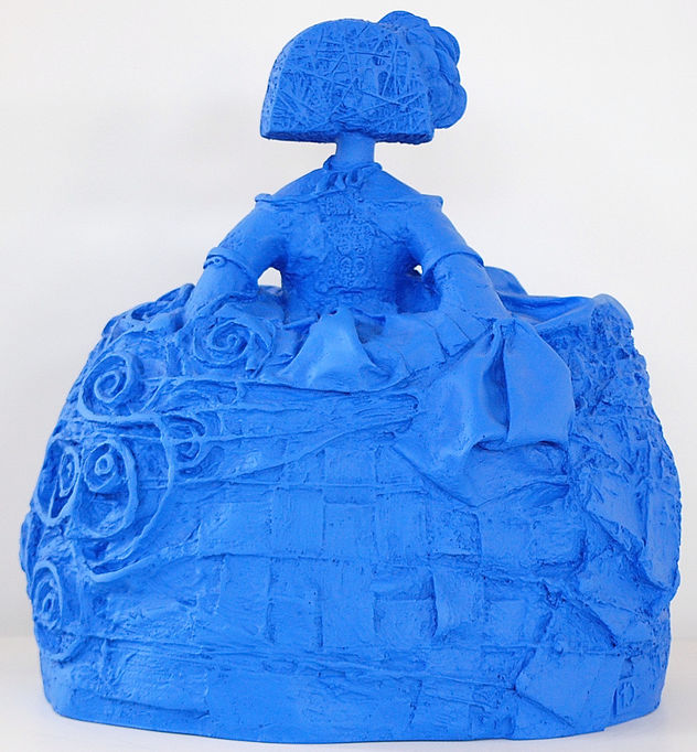 menina azul
