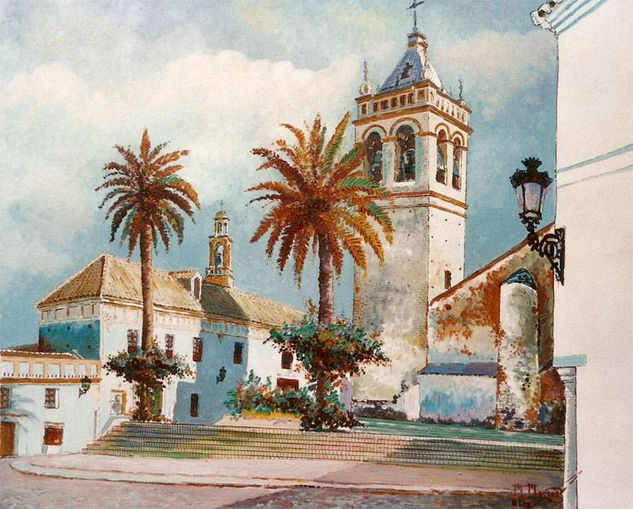 Marchena (Iglesia de San Juan Bautista) Oil Canvas Landscaping