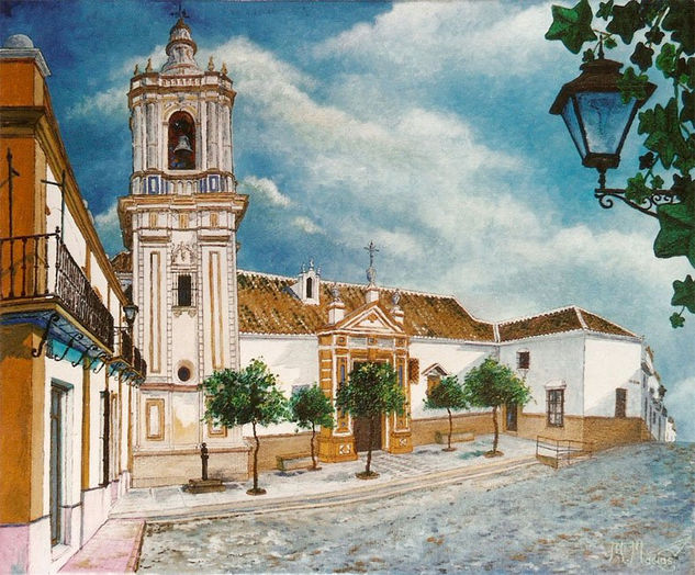 Marchena (Iglesia de San Miguel) Óleo Lienzo Paisaje