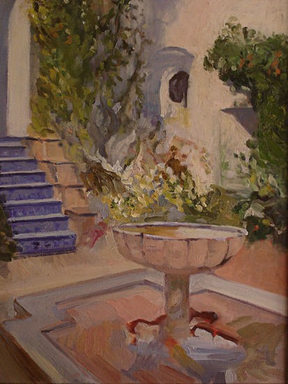 Jardin de Sorolla Oil Canvas Landscaping