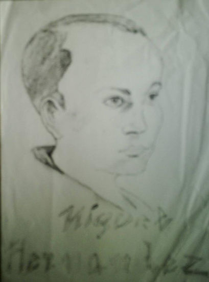 miguel hernández Lápiz (Negro) Papel Retrato