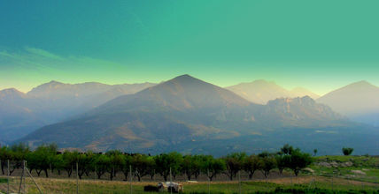 Mágina con nubes
