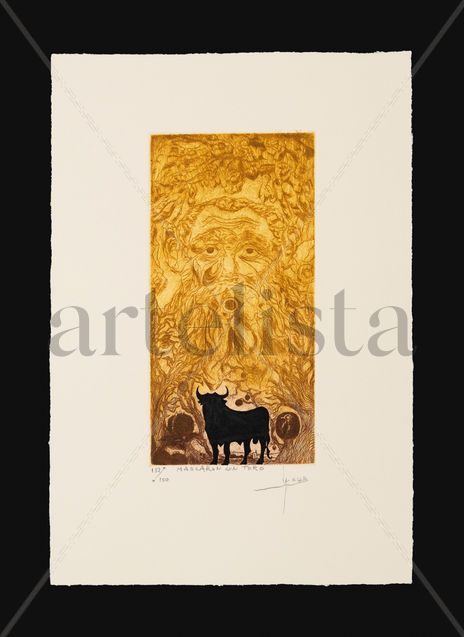 Mascarón con toro
