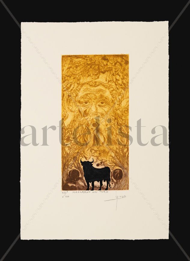 Mascarón con toro
