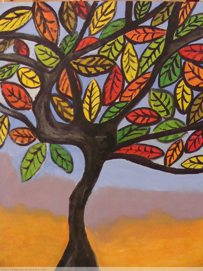 árbol Oil Canvas Landscaping