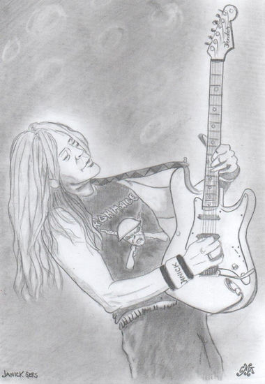 Janick Gers Charcoal