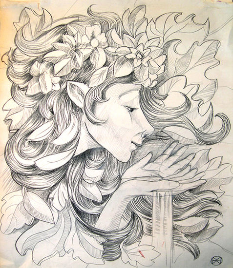 Boceto para Fuente Pencil