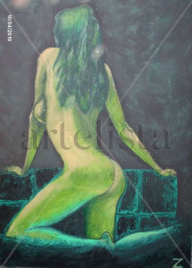 Amiga colorida (II) Oil Canvas Nude Paintings