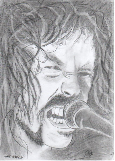 James Hetfield Charcoal