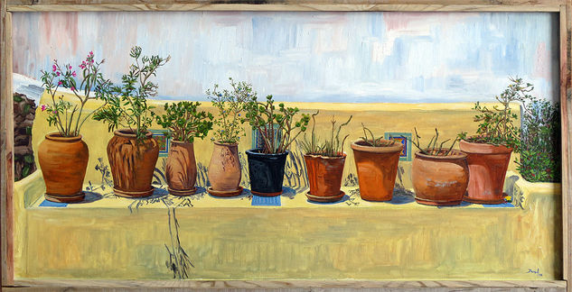 Macetas Oil Canvas Still Life Paintings