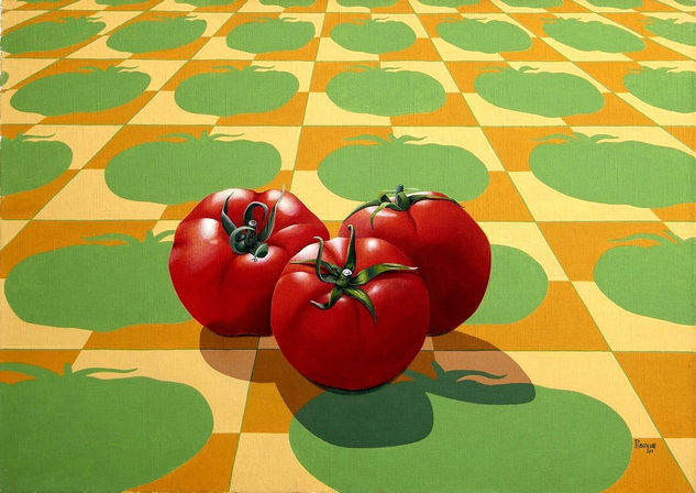 Paisaje de Campo con tomates 