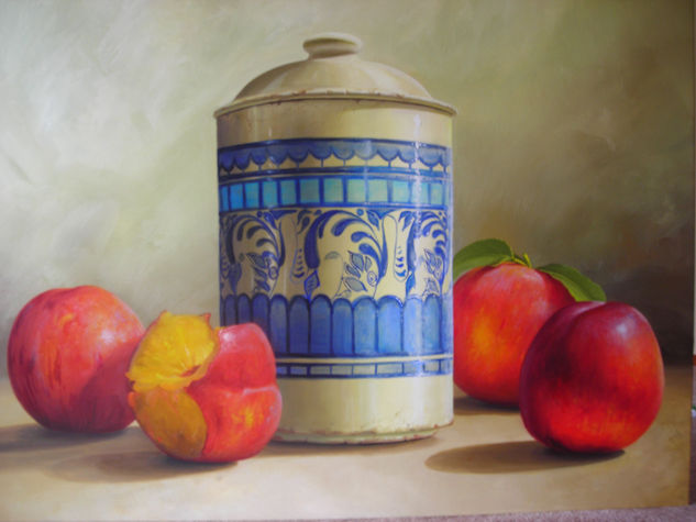 duraznos Oil Canvas Still Life Paintings