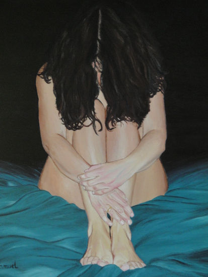 Miedo a lo desconocido Oil Canvas Nude Paintings