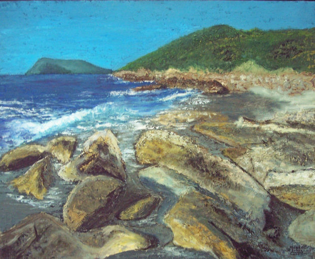 ROCAS EN LA MAR Oil Canvas Landscaping