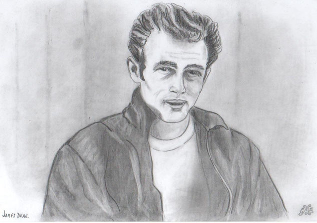 James Dean Charcoal