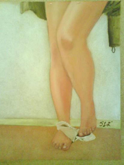 chute Oil Panel Nude Paintings