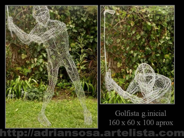 golfista golpe inicial