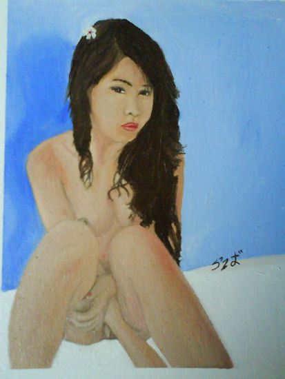 Triste fleur Oil Canvas Nude Paintings