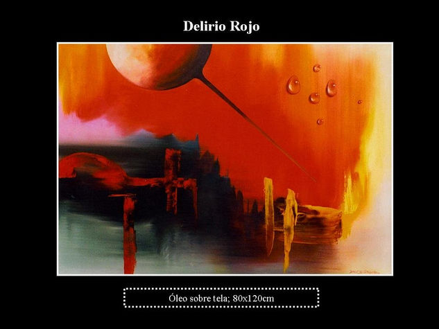 delirio rojo Oil Canvas Others