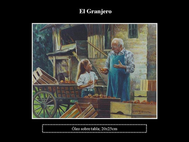 granjero Oil Canvas Figure Painting