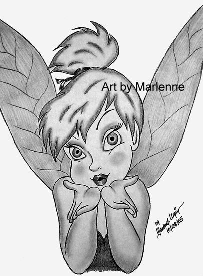 TINKER BELL ORIGINAL PENCIL ART 