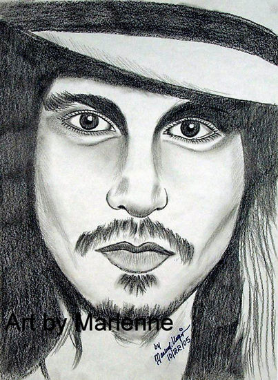 JOHNY DEPP ORIGINAL PENCIL ART 