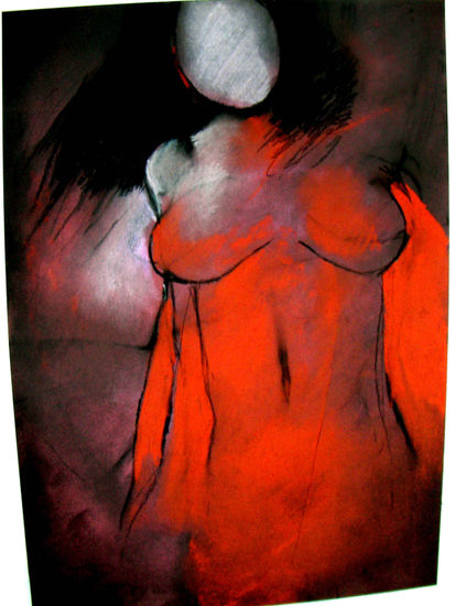 corpo obscuro Pastel Paper Nude Paintings