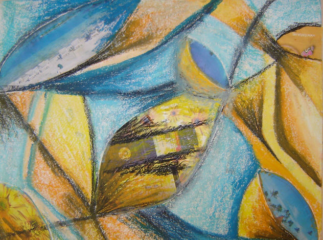 páscoa, 41x31cm. pastel s. papel. 125€.