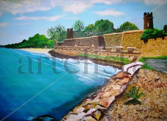 CASTILLO SAN CARLOS DE BORROMEO Oil Canvas Landscaping